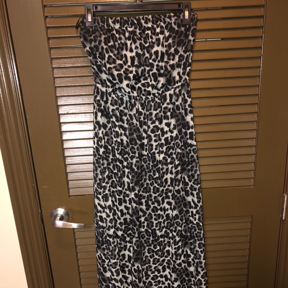 Forever 21 animal print sleeveless dress